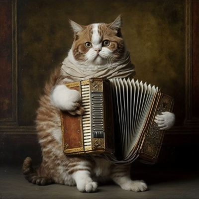 Julianboehm_prombt_cat_playing_Accordion_by_Leonardo_da_vinci_750e05be-8fe4-4c72-ac43-104756fdee03