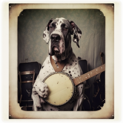 Julianboehm_prombt_photograph_of_a_Great_Dane_playing_Banjo_stu_db8a662d-de61-4181-a32d-89b6b6d0e69a