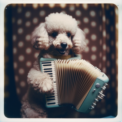 Julianboehm_prombt_photograph_of_a_Poodle_playing_Accordion_stu_90f9cb62-22a9-47e1-aac6-eb6efdefa093